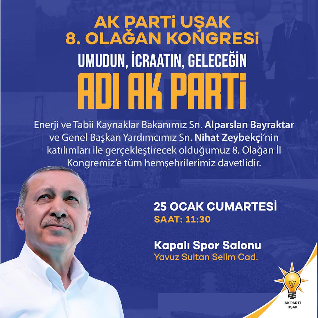 Ak Parti Uşak Il Kongresi